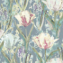 Tulips Duck Egg Fabric by Chess