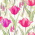 Tulips Fuchsia Fabric by Chess
