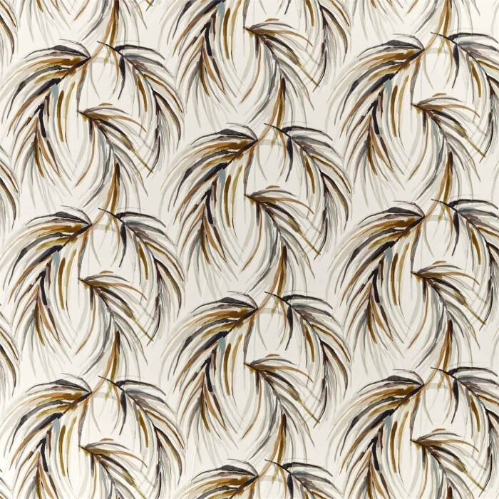 Alvaro Honey/Slate/Topaz Fabric by Harlequin