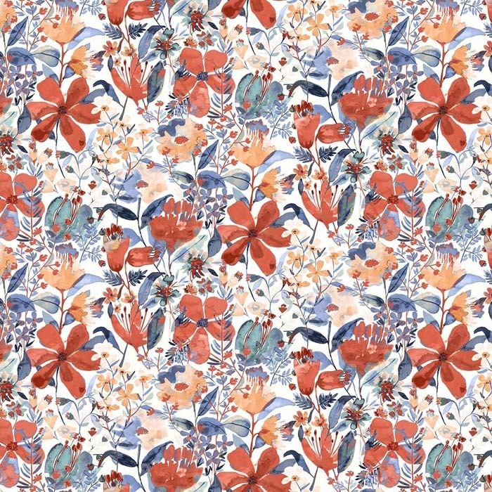 Amelie Burnt Orange Fabric by Chess