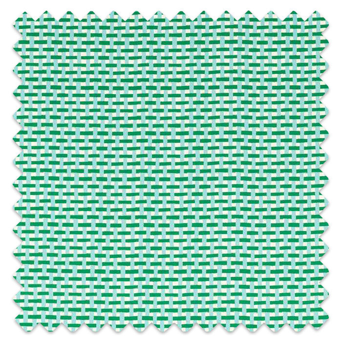 Swatch of Basket Weave Emerald/Aquamarine