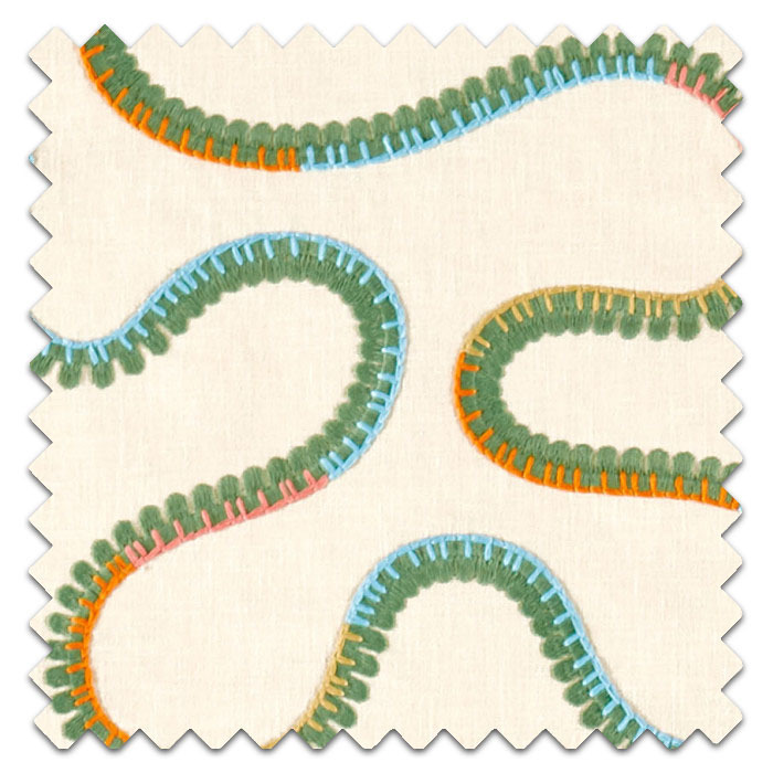 Swatch of Bimble Embroidery Meadow