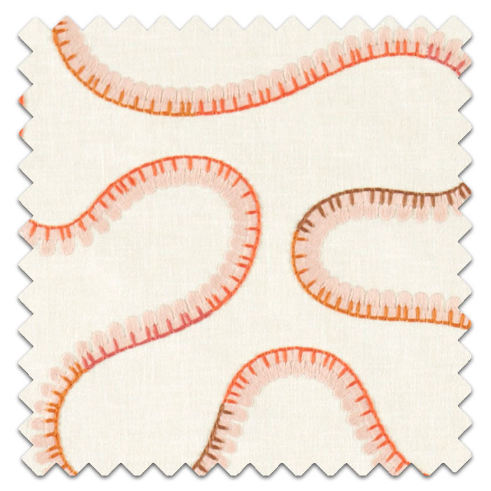 Swatch of Bimble Embroidery Sunset