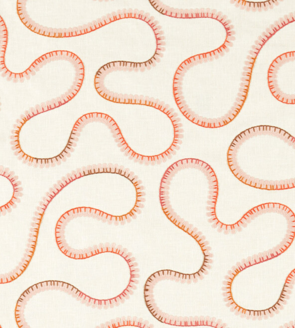 Bimble Embroidery Sunset Fabric by Scion