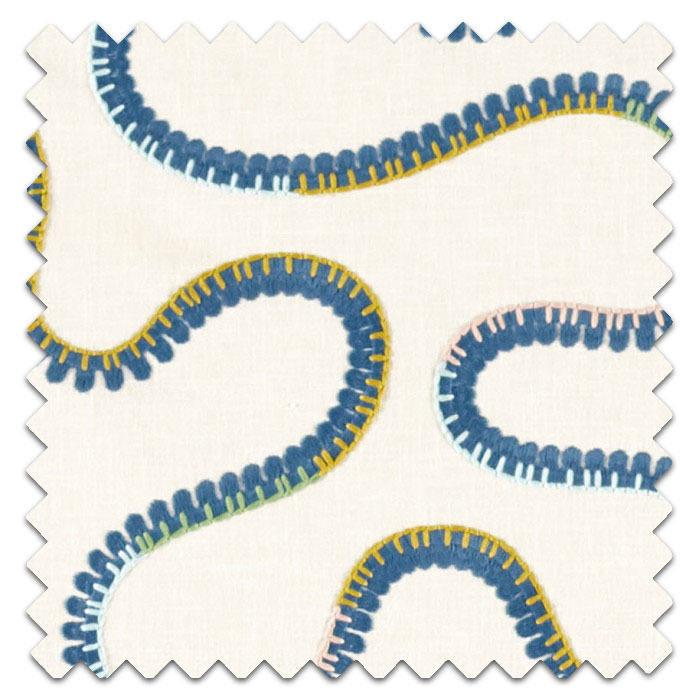 Swatch of Bimble Embroidery Twilight