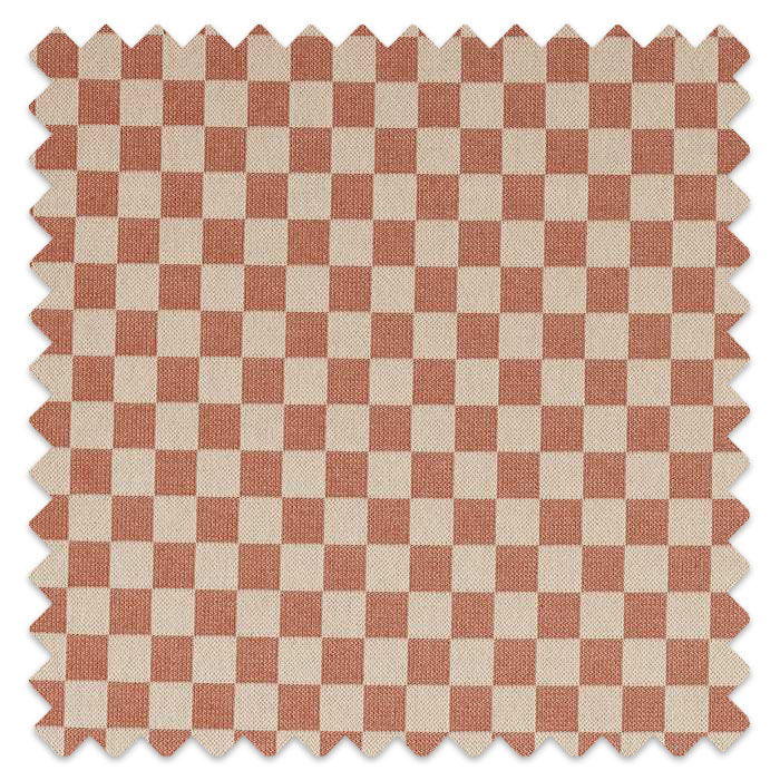 Swatch of Blenets Check Mini Terracotta