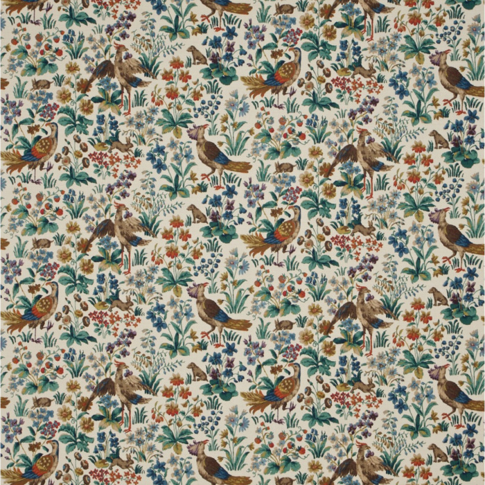 Cluny Cream/Brown/Multi Fabric by Sanderson