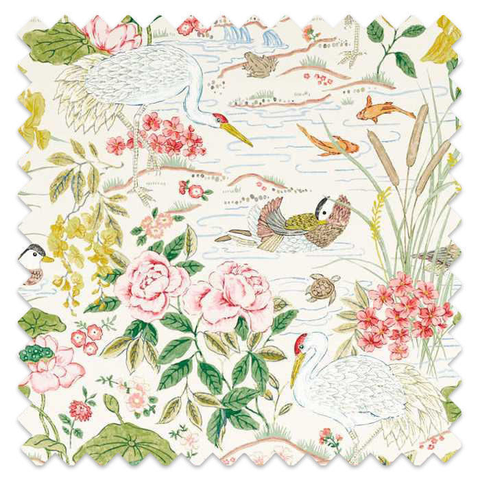 Swatch of Crane & Frog Lotus Pink/Gosling