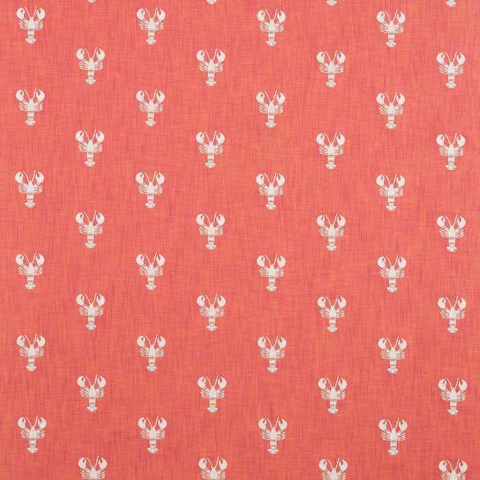 Cromer Embroidery Coral Fabric by Sanderson