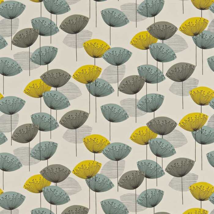 Dandelion Clocks Chaffinch Fabric by Sanderson