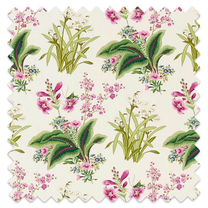 Swatch of Enys Garden Rose/Leaf