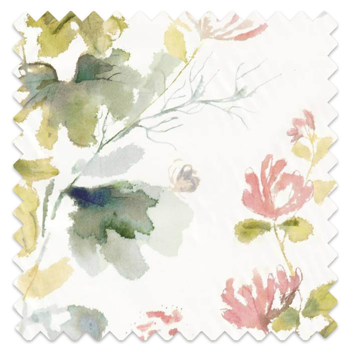 Swatch of Honey Flowers Fuchsia/Rose