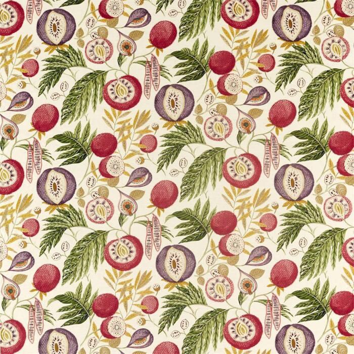 Jackfruit Fig/Olive Fabric by Sanderson