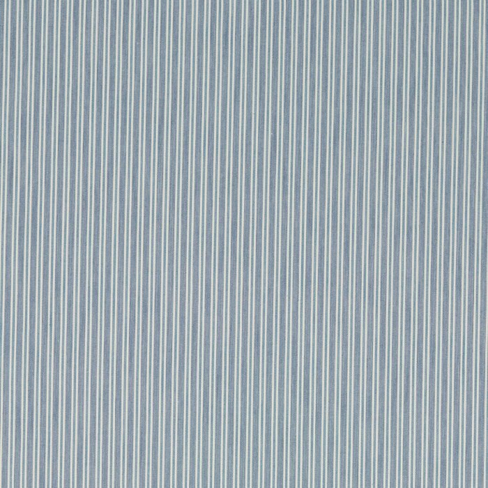 Melford Stripe Chambray Fabric by Sanderson