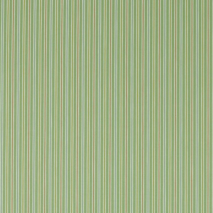 Melford Stripe Fern Fabric by Sanderson