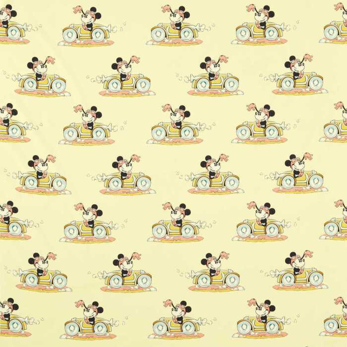 Minnie On The Move Sherbet Fabric by Sanderson