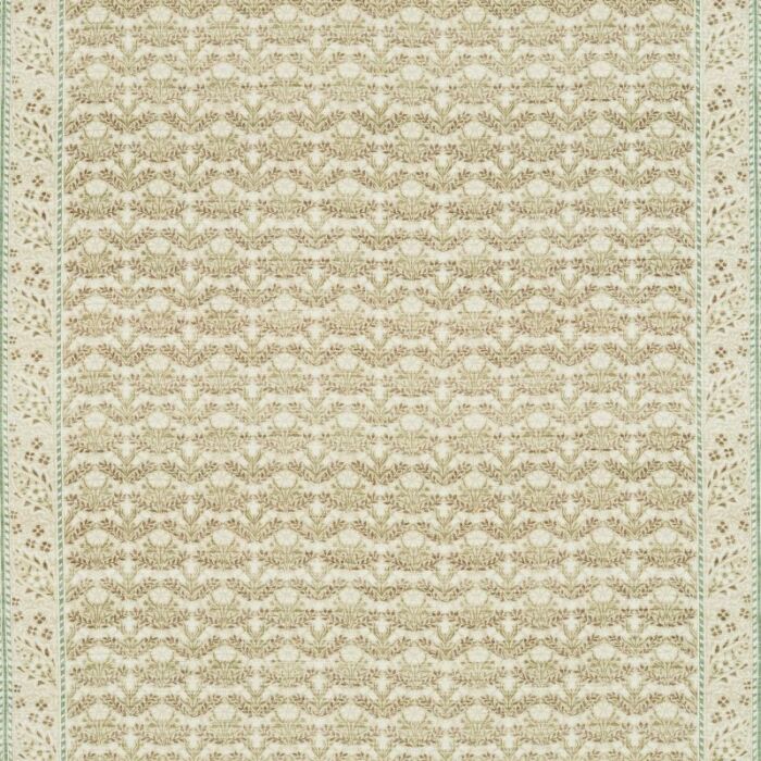 Morris Bellflowers Fennel/Grey Fabric by Morris & Co