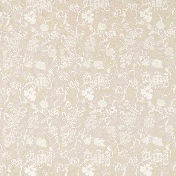 Mydsommer Pickings Linen/Chalk Fabric by Sanderson