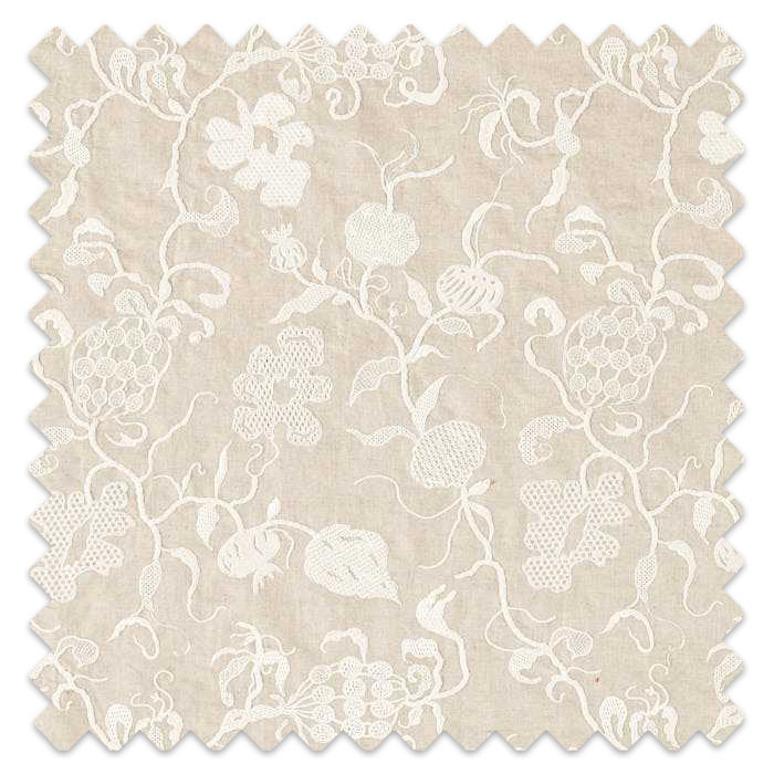 Swatch of Mydsommer Pickings Linen/Chalk