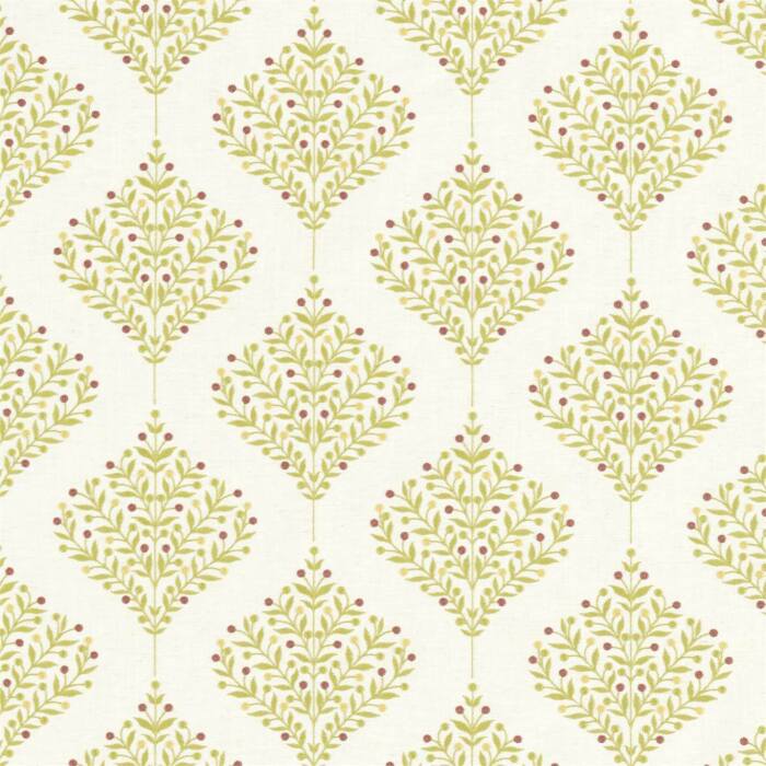 Orchard Tree Lime Fabric by Sanderson