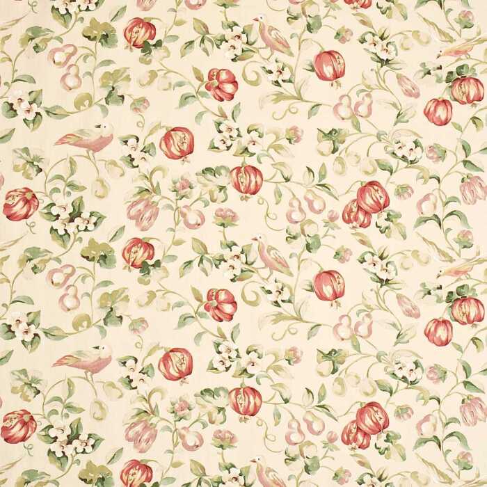Pear & Pomegranate Mauve/Fennel Fabric by Sanderson