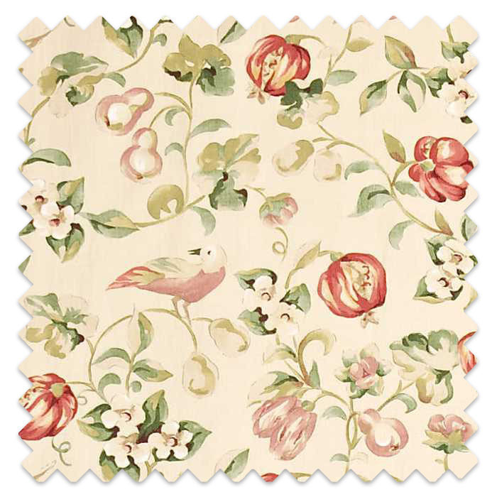 Swatch of Pear & Pomegranate Mauve/Fennel