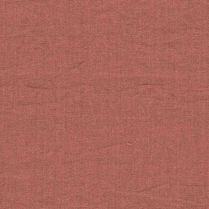 Rue Linen Henna Fabric by Sanderson