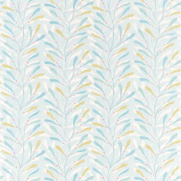 Sea Kelp Aqua/Lichen Fabric by Sanderson