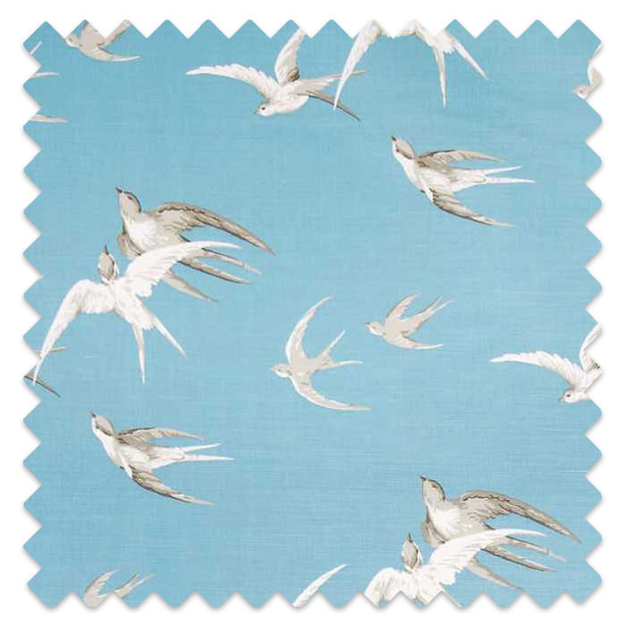 Swatch of Swallows Wedgewood
