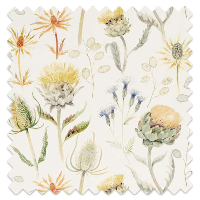 Swatch of Thistle Garden Ochre/Olive