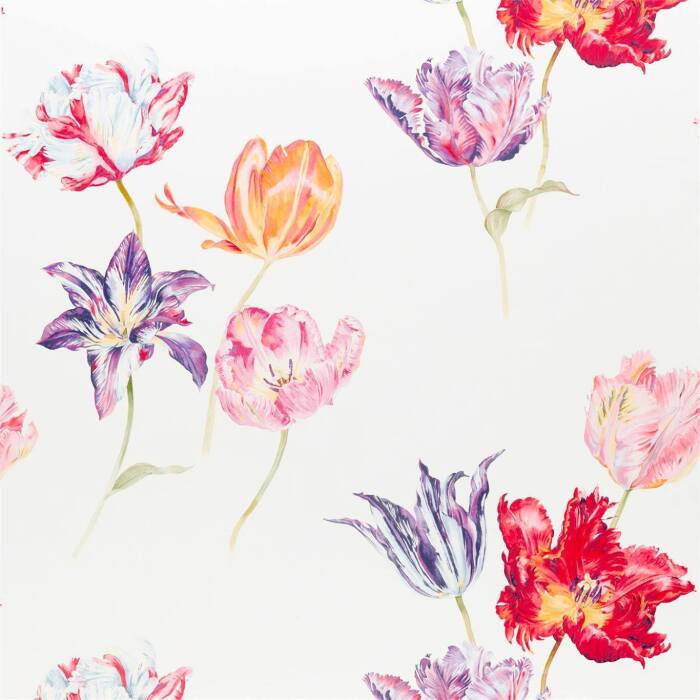 Tulipomania Botanical Fabric by Sanderson