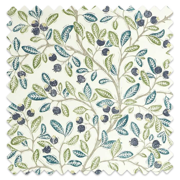 Swatch of Wild Berries Blueberry/Sage