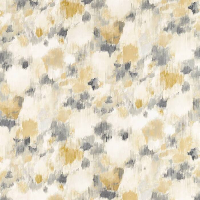 Exuberance Ochre Charcoal Fabric by Harlequin