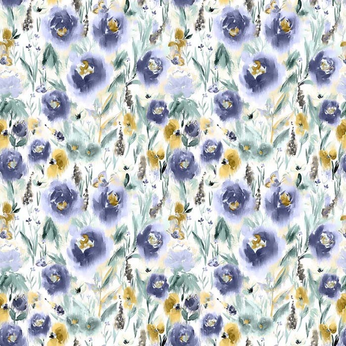 Fleur Denim Fabric by Chess