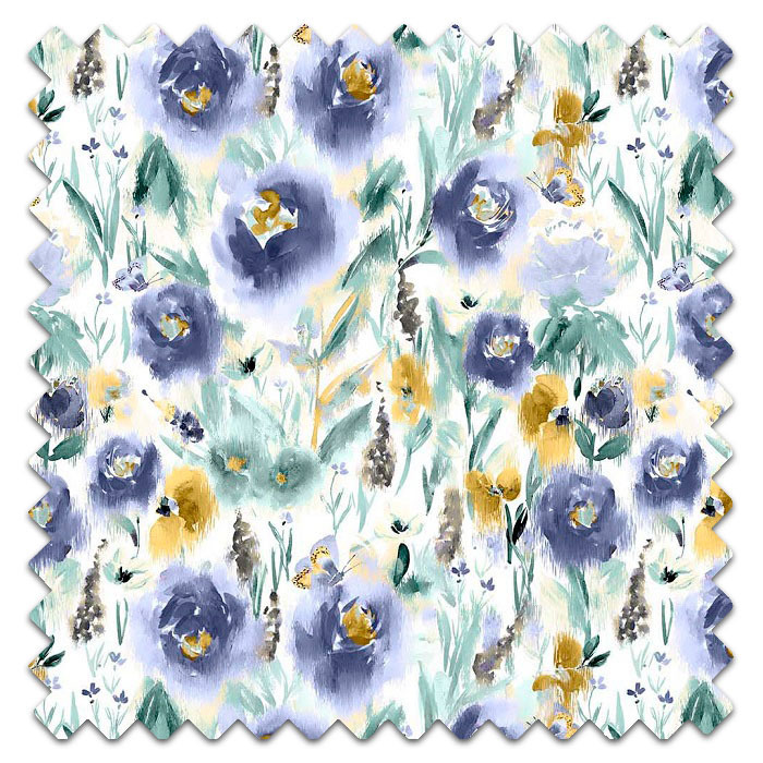 Swatch of Fleur Denim