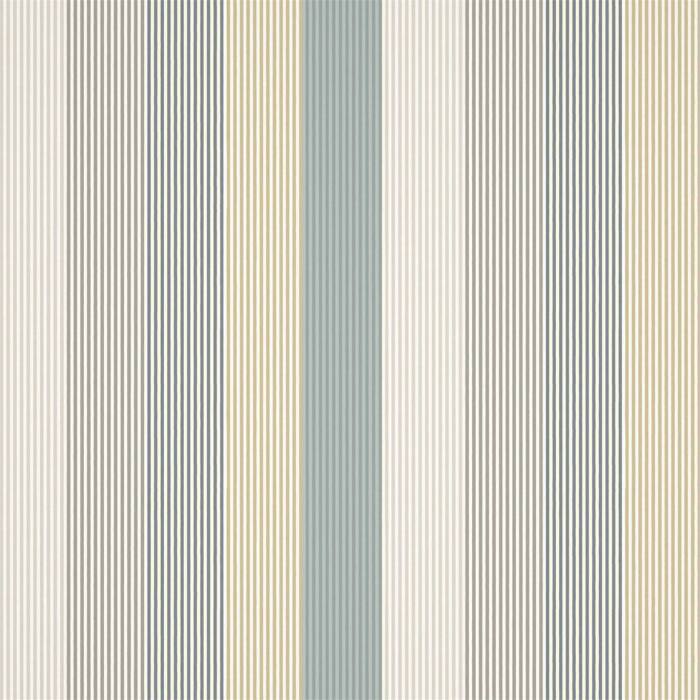 Funfair Stripe Calico/Cloud/Pebble/Duckegg Fabric by Harlequin