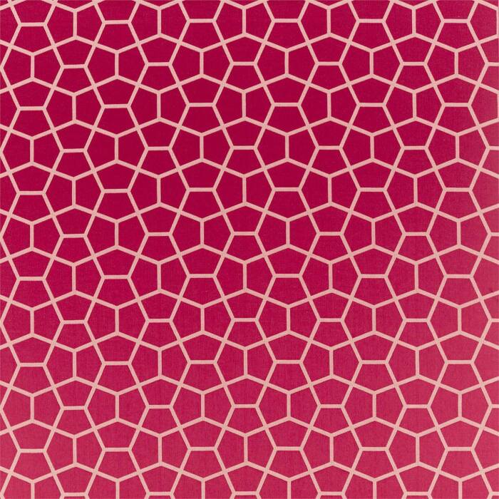 Glyptic Cherry Fabric by Harlequin