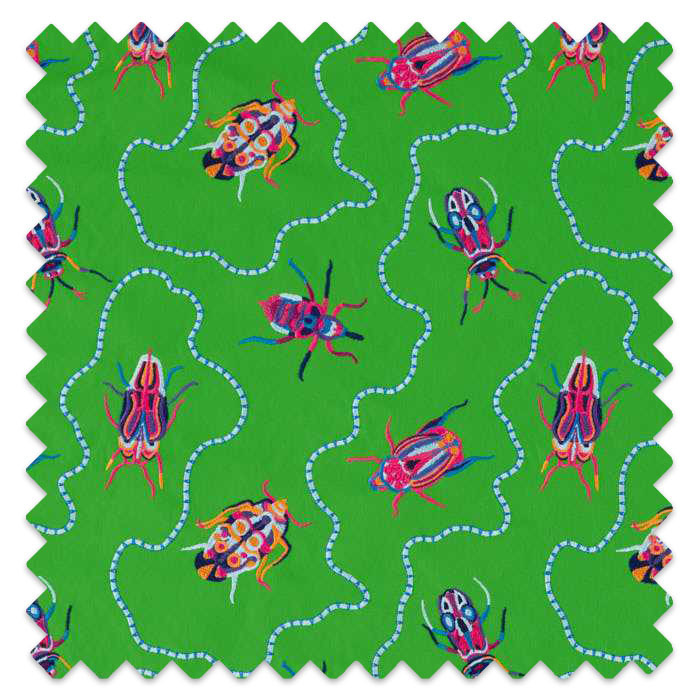 Swatch of Jewel Beetles Emerald