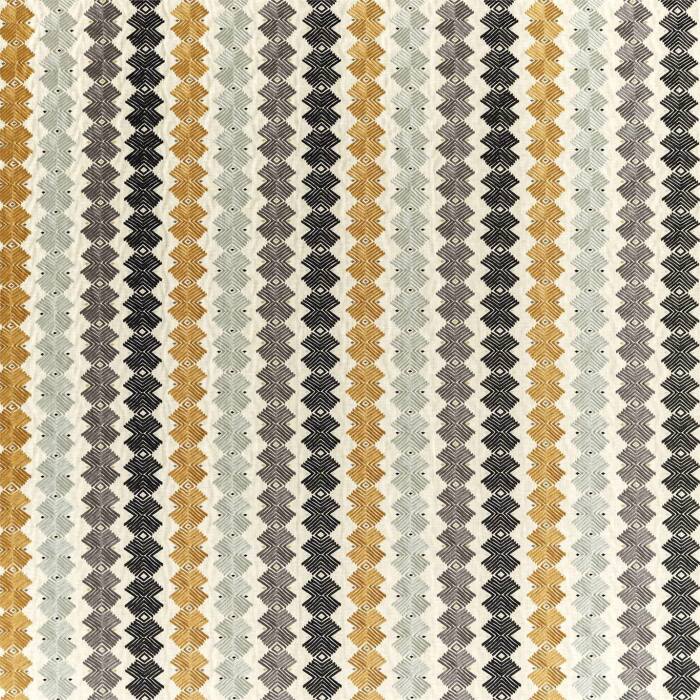 Kalimba Honey/Topaz/Slate Fabric by Harlequin
