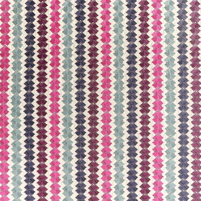 Kalimba Seaglass/Cerise/Indigo Fabric by Harlequin