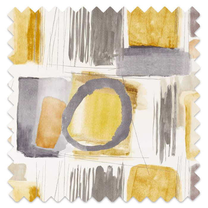 Swatch of Kanjiro Ochre Charcoal Stone