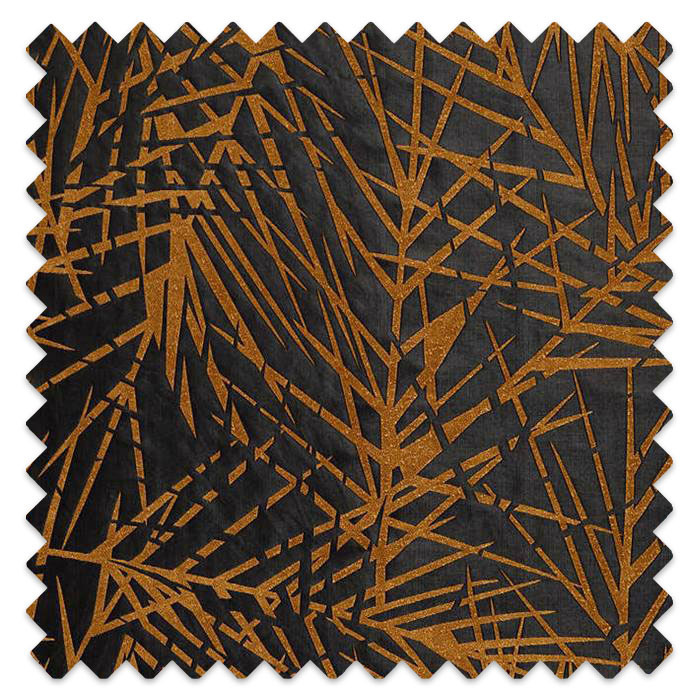 Swatch of Lorenza Honey/Jet