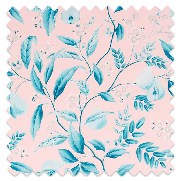 Swatch of Marie Rose/Lagoon