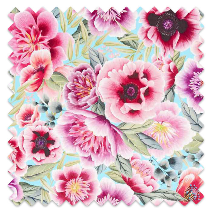 Swatch of Marsha Aqua/Peony/Magenta