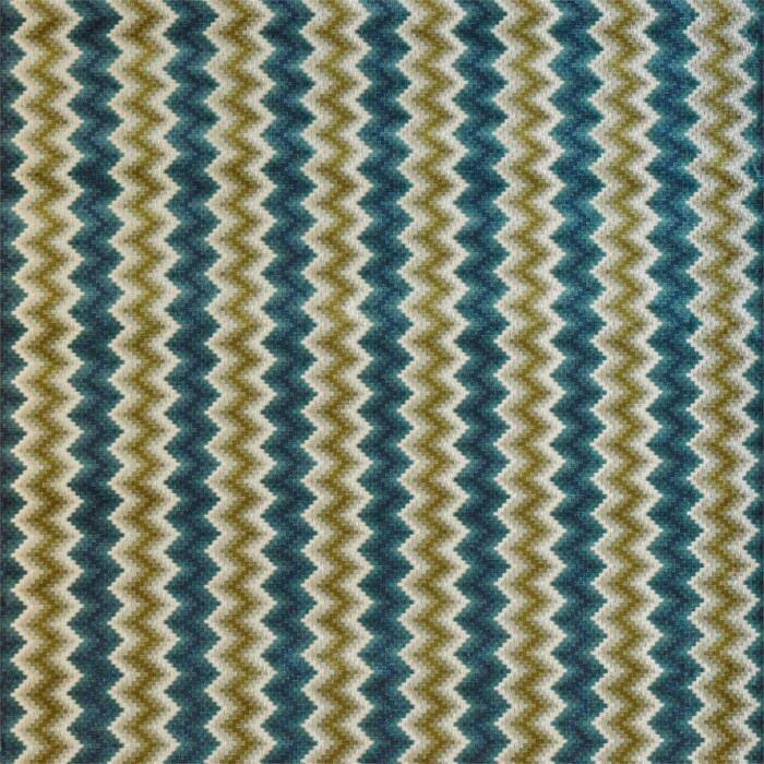 Maseki Velvet Emerald/Ochre Fabric by Harlequin