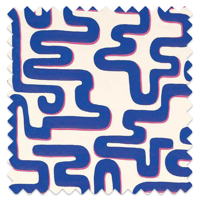 Swatch of Meander Lapis/Spinel