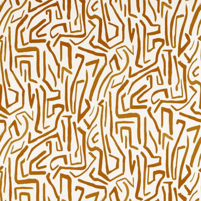 Melodic French Ochre/Paper Lantern Fabric by Harlequin