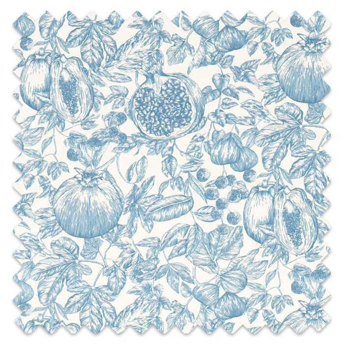 Swatch of Melograno Celestial/Fig Blossom