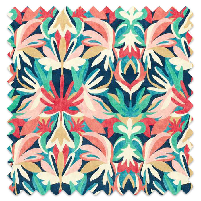 Swatch of Melora Brazillian Rosewood/Ink/Amazonia