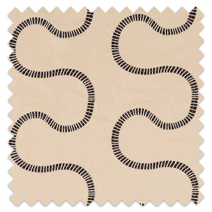 Swatch of Michi Shiitake/Charcoal/Celestial